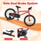 Red High Carbon Steel Kids Bike with Dual Brakes and Reflectors